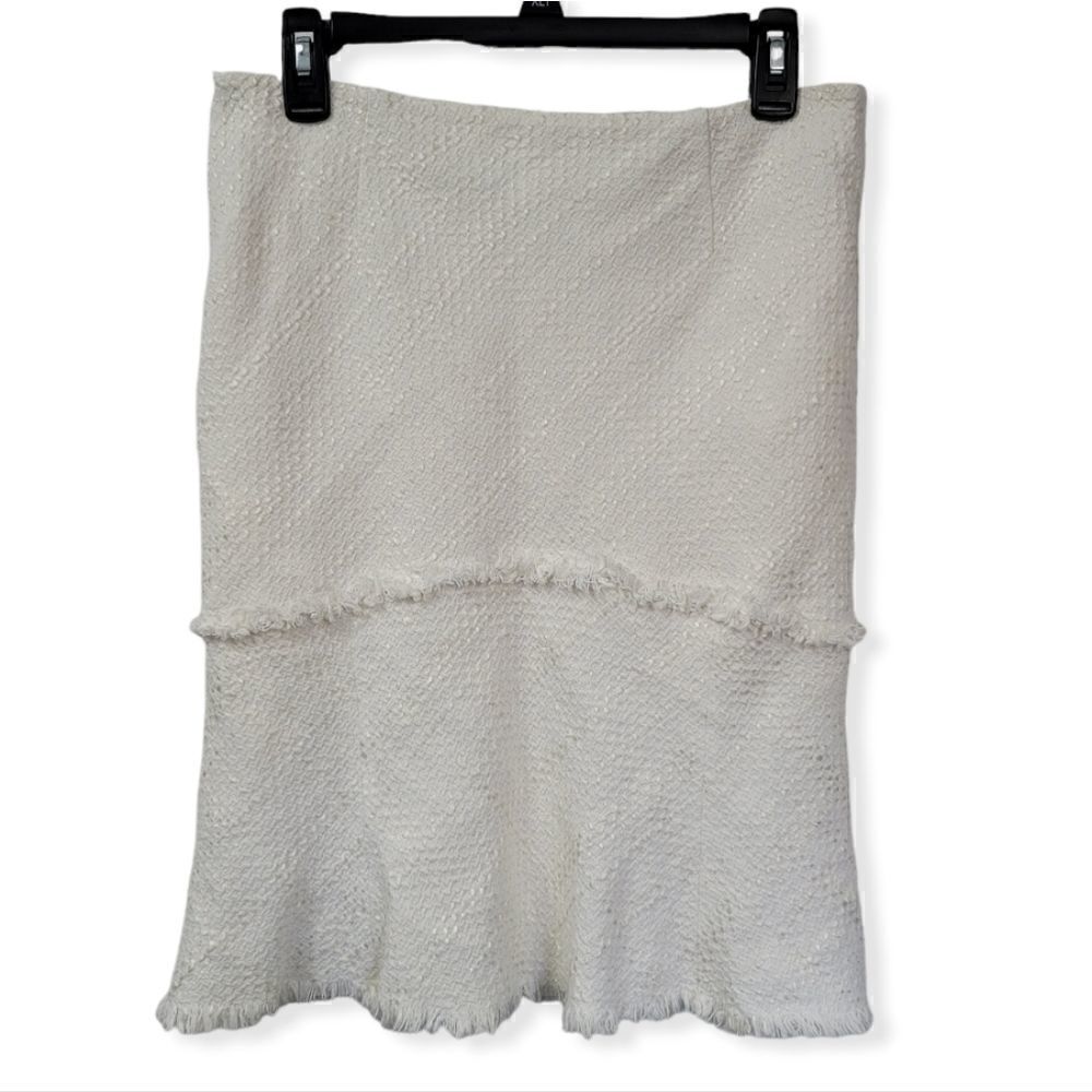White house black market boucle skirt